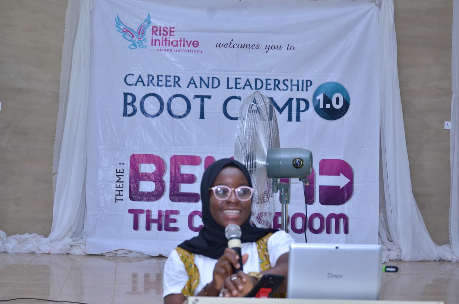 A student during the 2019 bootcamp at Best Legacy International Secondary School.